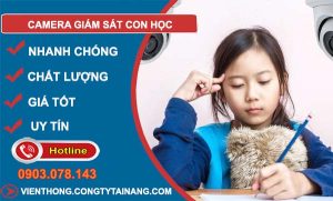 camera giám sát con học