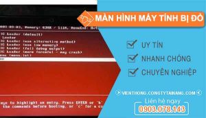nguyên nhân màn hình máy tính bị đỏ