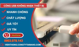 khắc phục cổng usb không nhận thiết bị