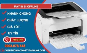 khắc phục máy in bị offine