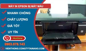 nguyên nhân máy in epson bị mất màu