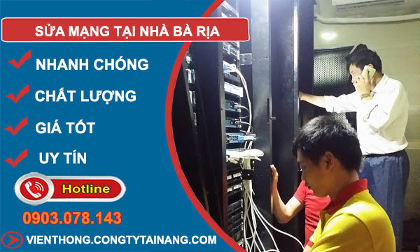 Sửa Mạng Tại Nhà Bà Rịa
