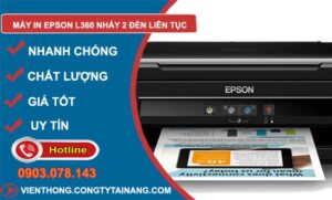 máy in epson l360 nháy 2 đèn liên tục