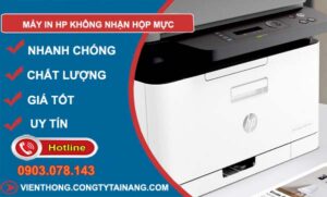 máy in hp không nhận hộp mực