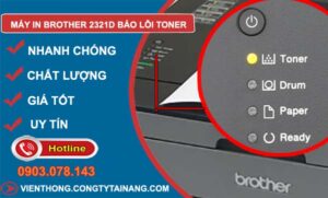 nguyên nhân máy in brother 2321d báo lỗi toner