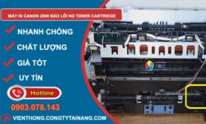 nguyên nhân máy in canon 2900 báo lỗi no toner cartridge