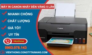 nguyên nhân máy in canon nháy đèn vàng 5 lần