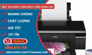 sửa máy in epson l1300 nháy 2 đèn cùng lúc
