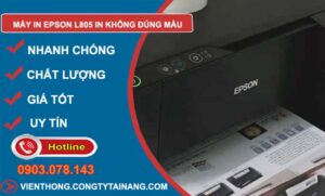 sửa máy in epson l805 in không đúng màu
