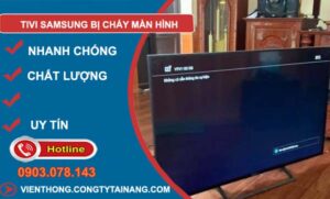 tivi samsung bị cháy màn hình