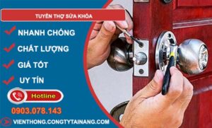 cần tuyển thợ sửa khóa
