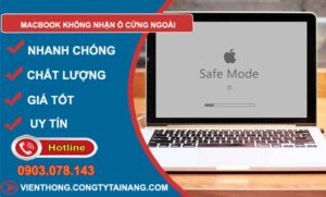 macbook không nhận ổ cứng ngoài