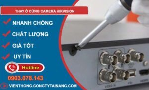 cách thay ổ cứng camera hikvision