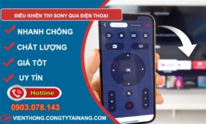 điều khiển tivi sony qua điện thoại