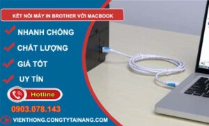 kết nối máy in brother với macbook