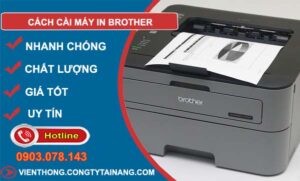 tìm cách cài máy in brother