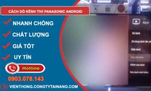 tìm cách dò kênh tivi panasonic android