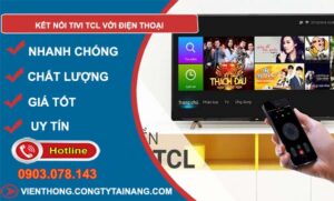 tìm cách kết nối Tivi tcl với điện thoại