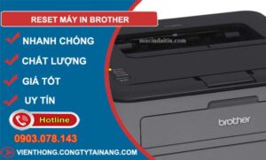 tìm cách reset máy in brother