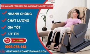 hiệu ghế massage poongsan của nước nào và có tốt không