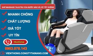 dòng ghế massage taijutsu của nước nào và có tốt không