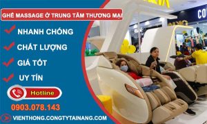 tìm hiểu ghế massage ở trung tâm thương mại