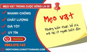 mẹo vặt trong cuộc sống là gì