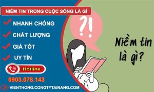 niềm tin trong cuộc sống là gì