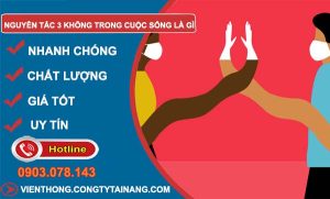 nguyên tắc 3 không trong cuộc sống là gì