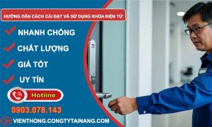 hướng dẫn cách cài đặt và sử dụng khoá điện tử