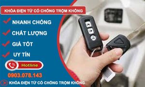 khoá điện tử có chống trộm không