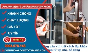 lắp khoá điện tử có cần khoan cửa không