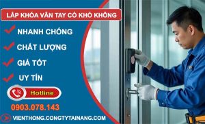 lắp khoá vân tay có khó không