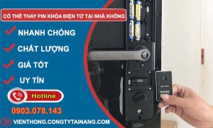 tìm hiểu có thể thay pin khoá điện tử tại nhà không