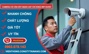 tìm hiểu camera chỉ cần dây mạng hay wifi được