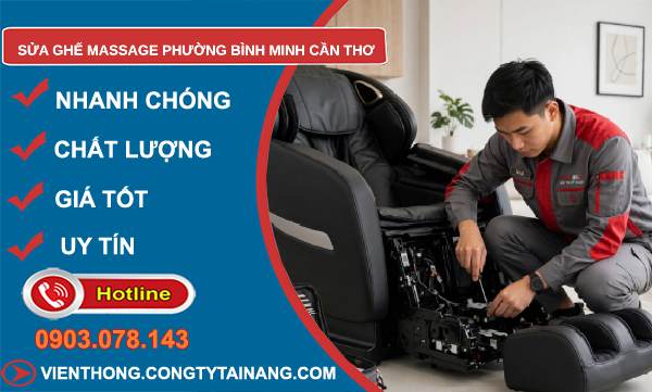 Sửa ghế massage phường Bình Minh Cần Thơ