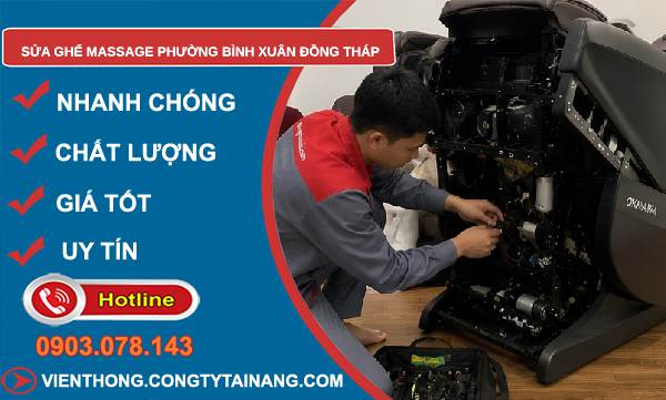 Sửa ghế massage phường Bình Xuân Đồng Tháp uy tín