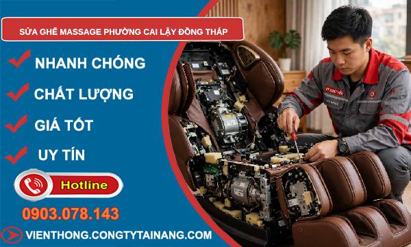 Sửa ghế massage phường Cai Lậy Đồng Tháp