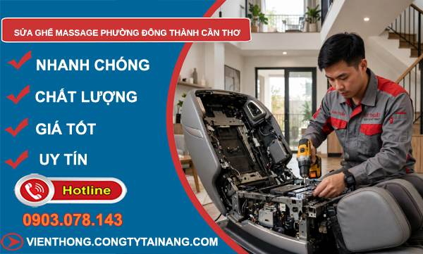 Sửa ghế massage phường Đông Thành