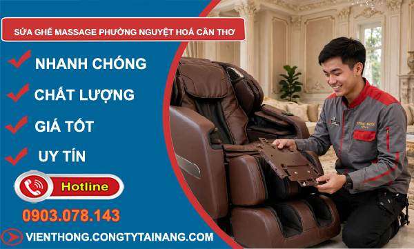 Sửa ghế massage phường Nguyệt Hoá