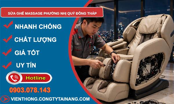 Sửa ghế massage phường Nhị Quý Đồng Tháp giá rẻ