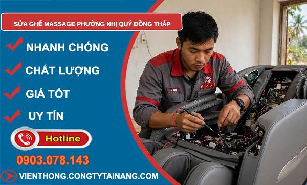 Sửa ghế massage phường Nhị Quý Đồng Tháp uy tín