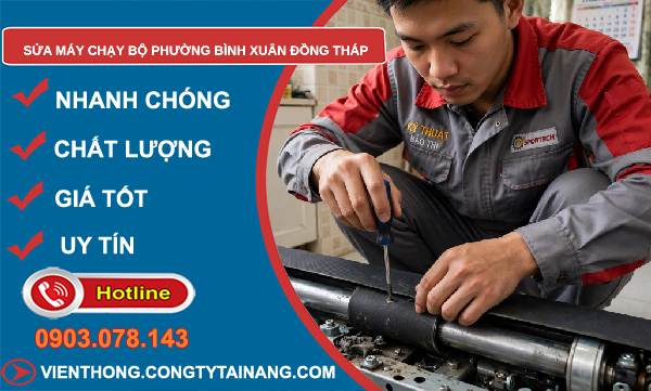 sửa máy chạy bộ phường Bình Xuân Đồng Tháp giá rẻ