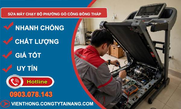 Sửa máy chạy bộ phường Gò Công Đồng Tháp uy tín