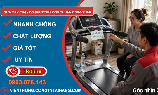 Sửa máy chạy bộ phường Long Thuận Đồng Tháp giá rẻ