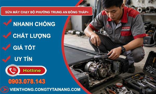 Sửa máy chạy bộ phường Trung An Đồng Tháp giá rẻ.