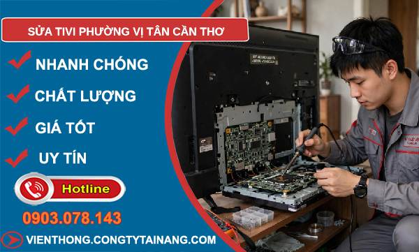 Sửa tivi phường Vị Tân