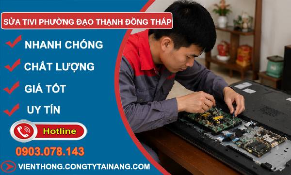 Sửa tivi phường Đạo Thạnh Đồng Tháp