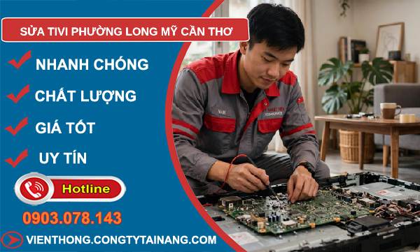 Sửa tivi phường Long Mỹ Cần Thơ