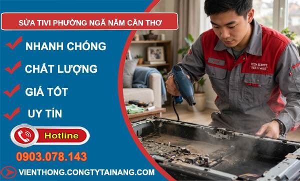 sửa tivi phường Ngã Năm Cần Thơ